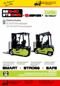 CLARK Elektrostapler Broschüre STE16-20